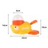 Маленький желтый утенок наступает на устройство для кормления, Игрушка для тренировки щенка расширяет энергию, Сублимированная пусковая установка, Собака высыпает корм