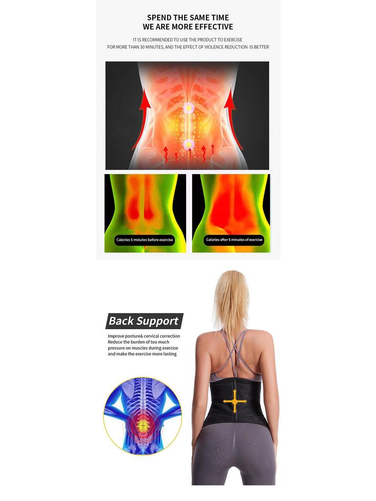 Женский неопреновый послеродовой пояс для фитнеса и потоотделения