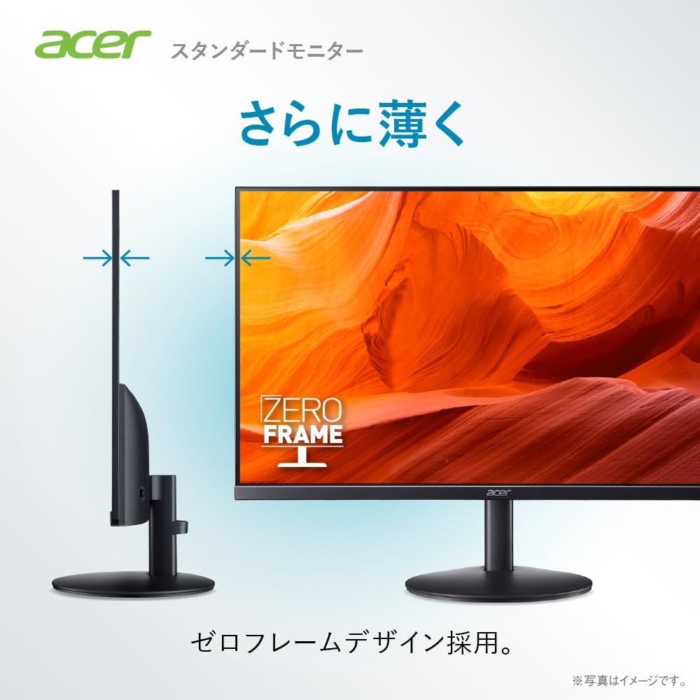 Acer Monitor 27 Inch Full HD IPS Matte 120Hz 1ms sRGB HDMI Mini 15 Pin Headphone VESA Mount Compatible Zero Frame Design SA273G0bmix 99% Adaptive-Sync