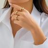 Ingemark 3 шт. Винтажные кольца-змеи золотого цвета для женщин 2024 трендовые готические геометрические регулируемые открытые кольца на пальцы Wed Zircon подарок