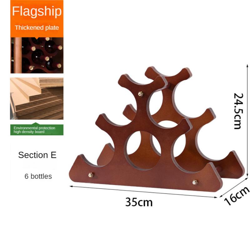 Деревянная винная стойка Держатели для вина Кухонная сборная стойка Органайзер Барный шкаф для хранения Винный шкаф Стойка для бутылок вина