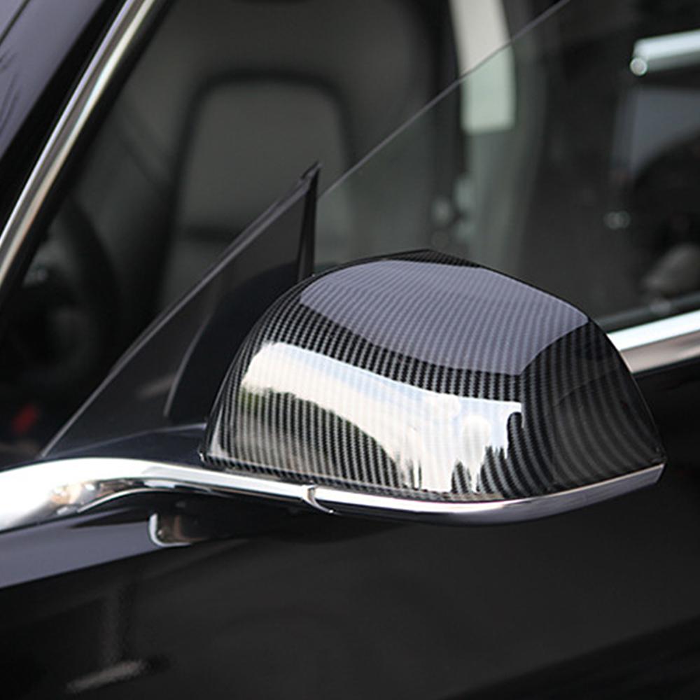 Car Accessories for Tesla Model 3 2017-2022 ABS Side Mirror Cover Rearview Mirror Cover Cap Replacement Carbon Fiber