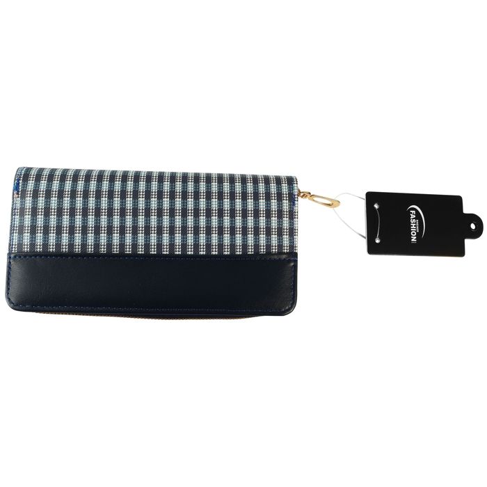 Portefeuille Cham Cham pour femme en synthétique bleu format horizontal intemporel