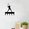 Baseball Batter Sport Key Hooks Holder Decorative Organizer for Keys and Accessories, Ideal Gift for Baseball Enthusiasts