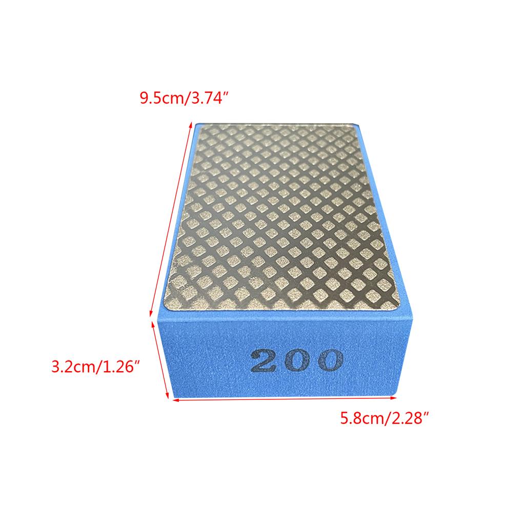 Diamond Hand Pad Sanding Block Sharp Glass Grinding Polishing Pad Sanding Block Backing Hand-Held Sanding Block for Tile