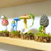 Authentic Japanese Ikimon Series 2 Mushroom And Rain Frog  Realistic Fly Agaric Figure Ornament Keychain Collectible
