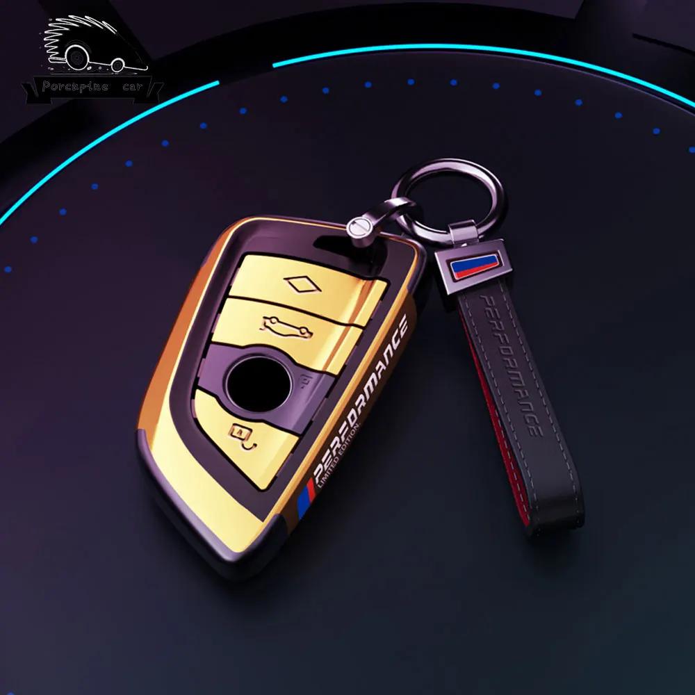 BBKJ7 PC plating Car Remote Key Case Cover Shell Fob For BMW X1 X3 X4 X5 X6 F15 F16 G30 G20 3 5 7 Series G01 G02 G05 G11 G32 F48 F39