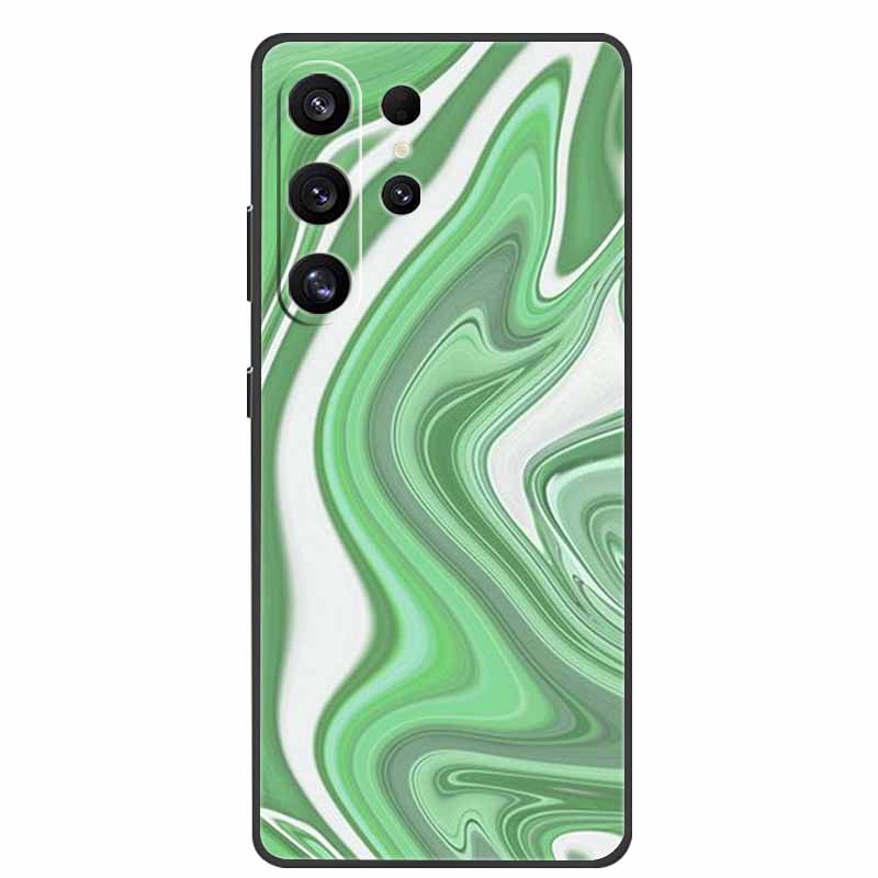 Phone Case For Samsung Galaxy S26 Ultra Colorful Painted Soft Silicone Bumper for Samsung S26 Ultra Case Marble Shockproof Cover