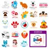50 Animal Psychology Veterinary Stickers Temu New Style Pet Doctor Veterinary Graffiti Stickers
