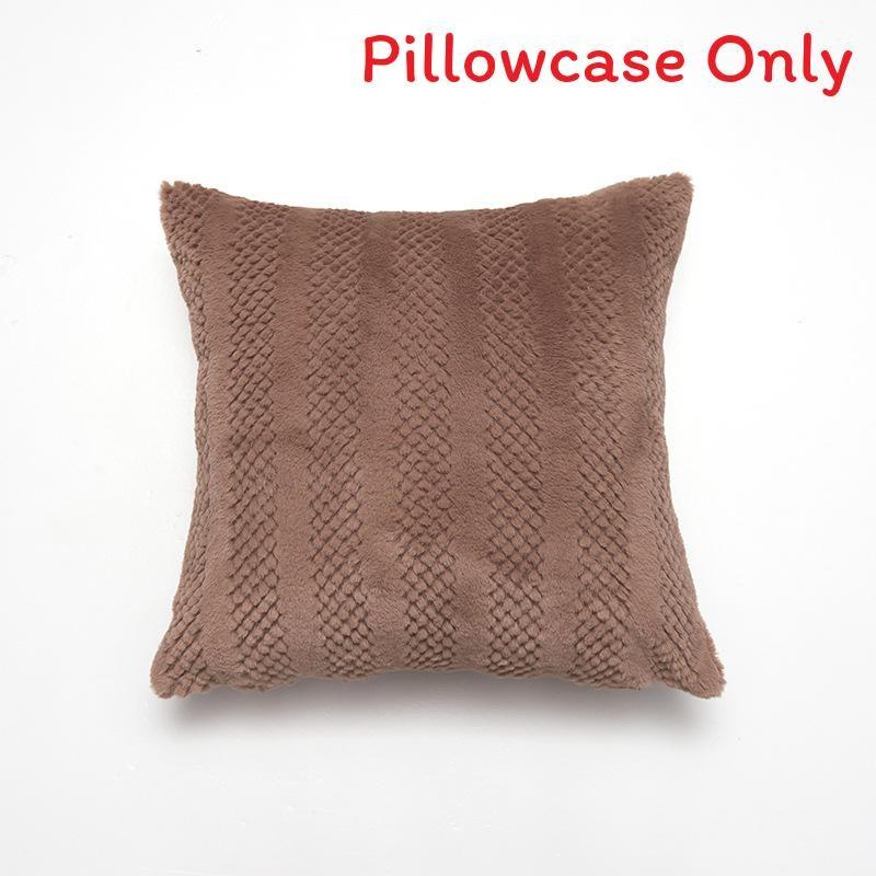 Только наволочка Роскошная плюшевая наволочка из искусственного кроличьего меха Мягкая наволочка для дивана в современном стиле