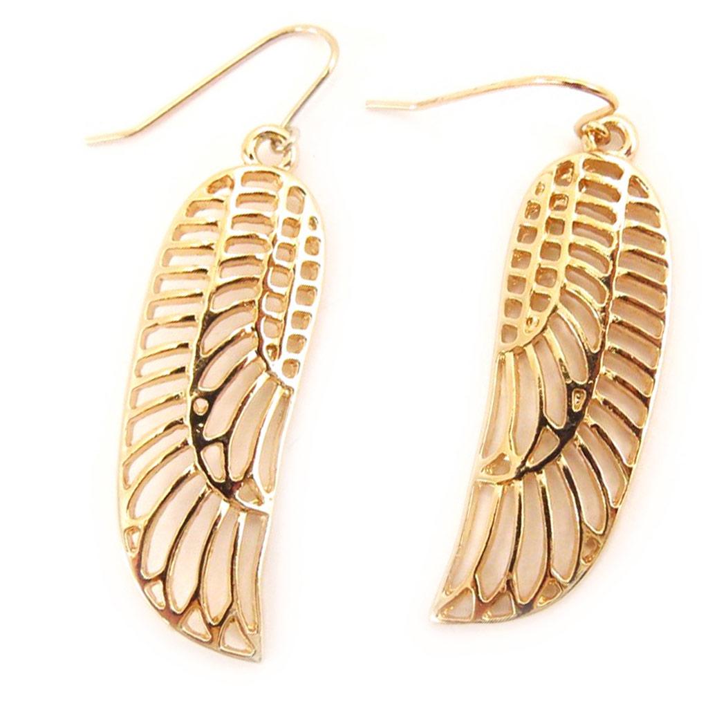 Les Trésors De Lily [L5085] - Золотые дизайнерские серьги «Крылья ангела»