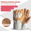 Cowhide Labor Gloves Short Safety Gloves New Work Gloves
