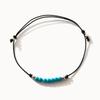 J.Lauren 0B0898 Silver December Birthstone Turquoise Bracelet