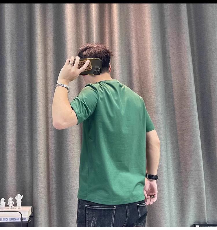 2024 Мужская модная футболка с коротким рукавом и буквенным принтом