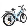 ORLMS City Lady Blue/Black/Grey 500W motor+48V15AH battery 26 * 1.75 inch tires Ximano 7-speed power-off disc brake electric bicycle