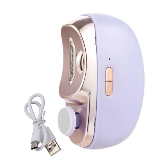 Портативная электрическая машинка для стрижки ногтей для детей, взрослых, пожилых людей, маникюрная пилка, кусачки для ногтей, полировщик, автоматический детский триммер для ногтей со светодиодной подсветкой