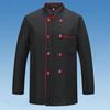 Chef Jacket Button Closure Front Pocket Long Sleeves Stand Collar Lint-free Cooking Clothes Catering Kitchen Chef Uniform Custom for Everyday Life