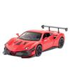 1/32 Scale Ferrari 488 Sports Car Model Alloy Diecasts Toy Vehicles with Sound and Light Pull Back Models Decoration Boys Birthday Gifts