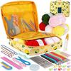 Beginner's 58-Piece Crochet Starter Kit - Complete Set with Portable Wool Knitting Tools