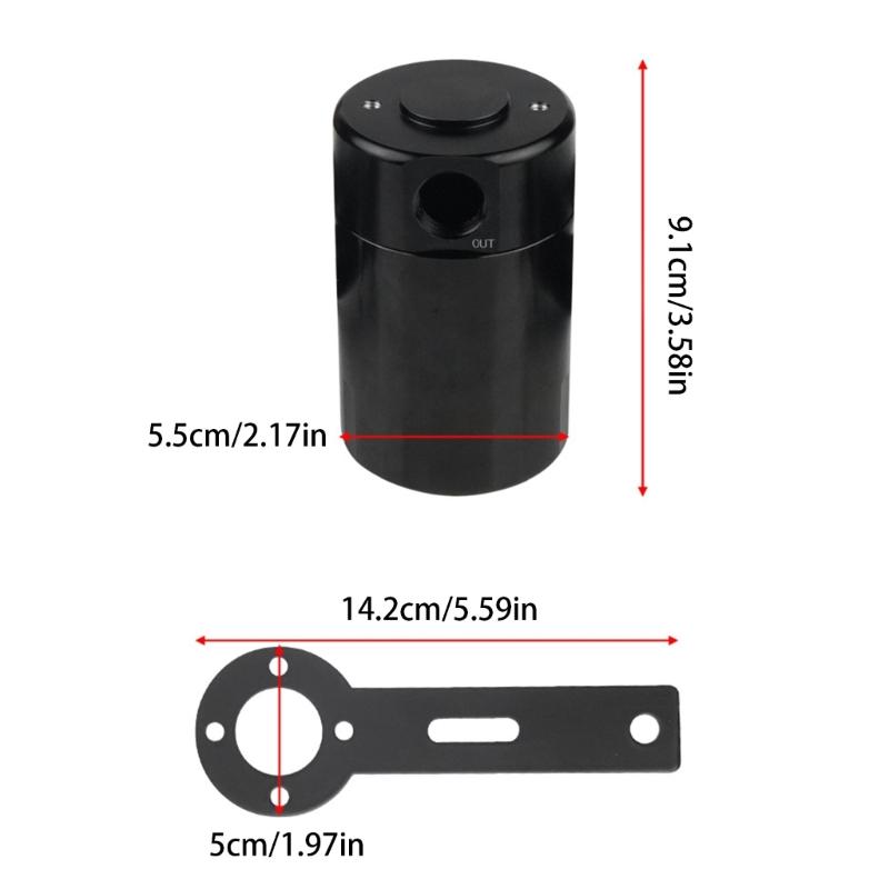 Высокоэффективный маслоуловитель может установить Прочный алюминиевый маслоотделитель Улучшает характеристики двигателя для автомобилей