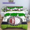 Feyenoord Rotterdam Pattern Bedding Quilt Set  Home Decoration  Gift (1 * duvet cover + 2 * pillowcase  without core)