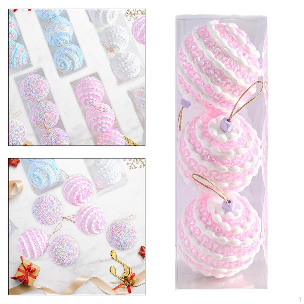 3 шт. Рождественские шары, украшения, подвески, сделай сам, подвесные шары для елки, праздничные