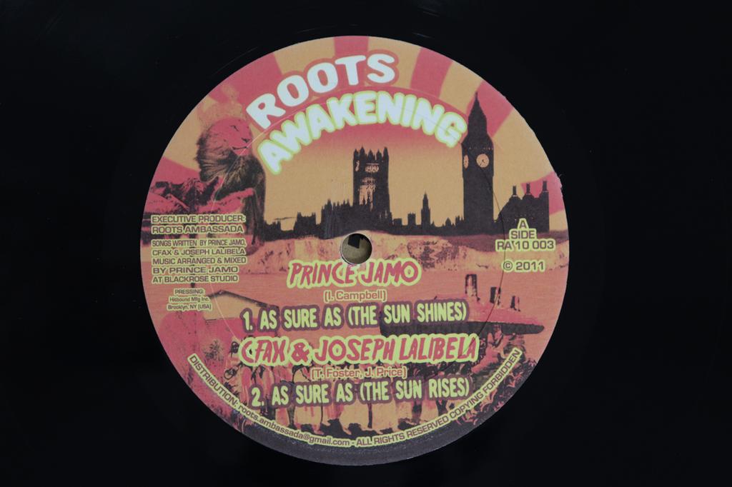 10-дюймовая пластинка PRINCE JAMO - As Sure As The Sun Shines RA10003 Roots Awakening 2011 US Reggae, Ska & Dub б/у