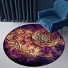 Ethnic Carpets Round Bohemian Mandala Rug Children's Rug For Girl Room Large Floor Mat For Round Coffee Table Living Room