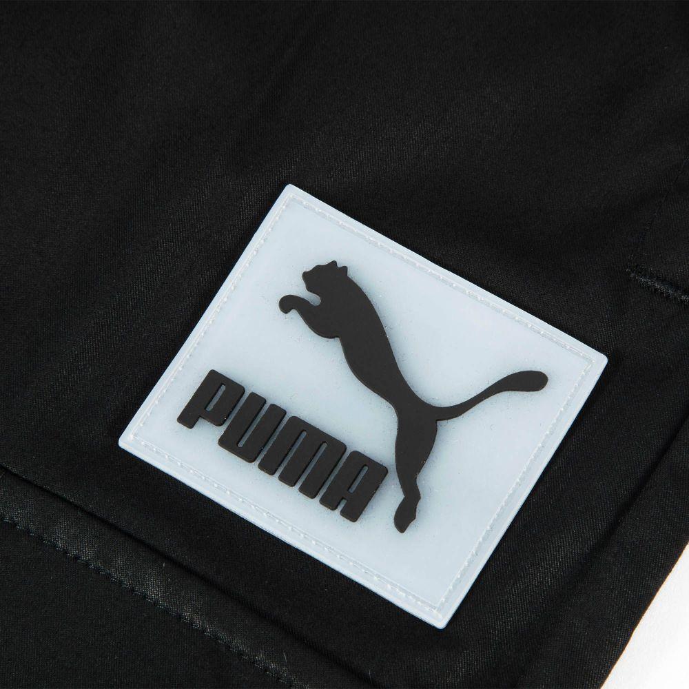 Puma Classics Woven Shorts Solid Color Drawstring Straight Casual Shorts Unisex Shorts Black 622146-01