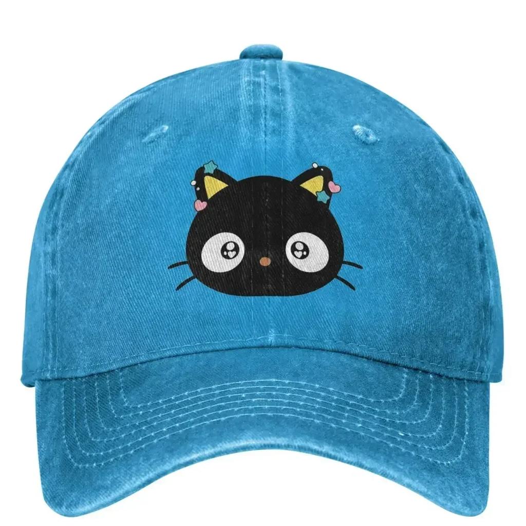 Chococat Baseball Cap Kawaii black cat Unisex Women Designer Trucker Hat Spring yk Retro Running Hippie Snapback Cap
