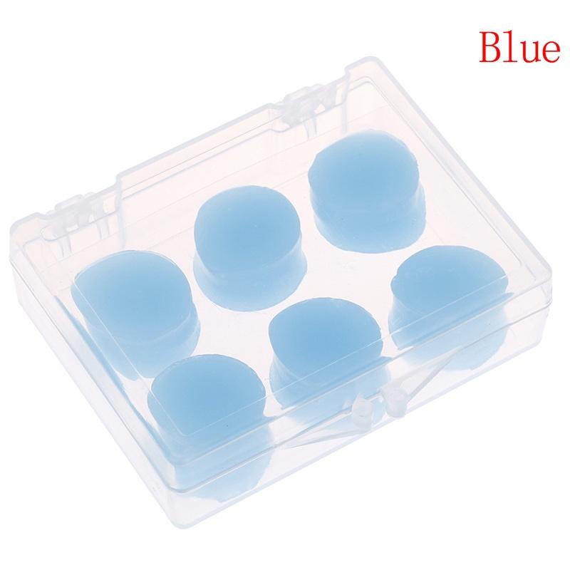6Pcs/Box Silicone Mud Children Adults Sleep Earplugs Sound Insulation Noise Reduction Anti-Noise Swimming Waterproof Earplugs