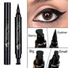 2 In 1 Waterproof Liquid Sealed Eyeliner Sealed Eyeliner Pencil Seal Stamp Long Lasting Double Head Eyeliner Pencil Sexy Eye Makeup Cosmetic