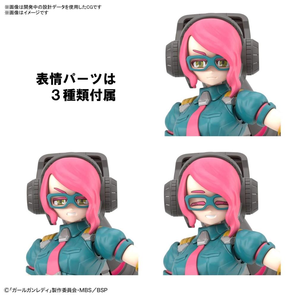 Девушка-стрелок Леди-командир Бьянка, масштаб 11, пластиковая модель с цветовой кодировкой, розовая