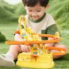 Animal Climbing Stairs Slide Toy Kids Educational Cartoon Duck Rabbit Staircase Climbing Roller Coaster Sliding Track Toy Toddlers Boys Girls Gift