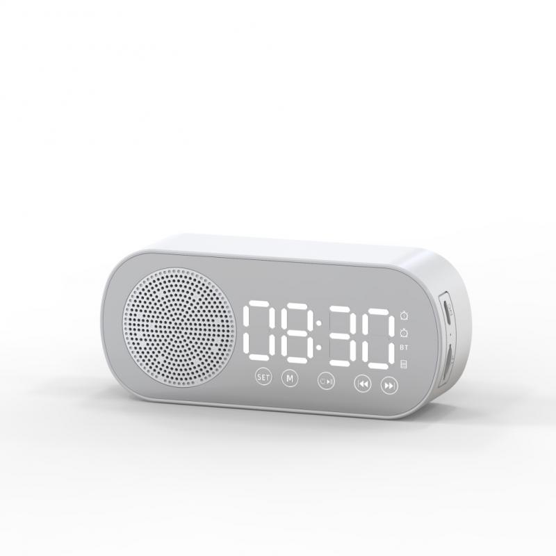 Беспроводное зеркало-будильник сабвуфер Динамик Bluetooth-совместимый FM-радио Переносные аксессуары Поддержка TF