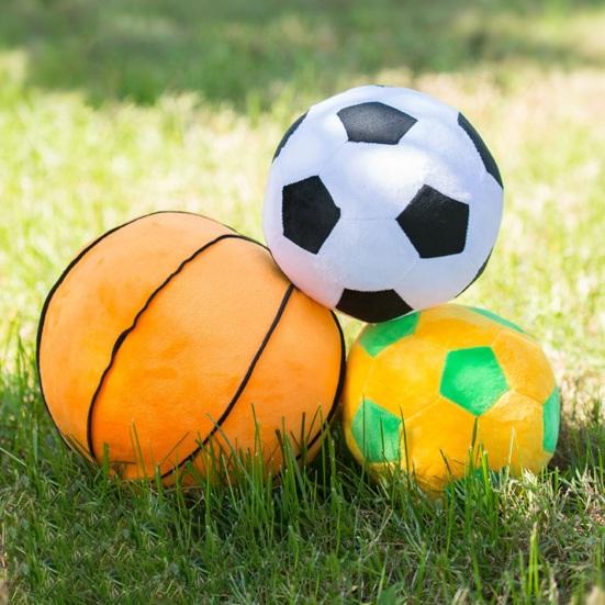 Баскетбольная плюшевая игрушка, футбольная плюшевая 3D мягкая спортивная подушка, мяч, футбольная кукла, украшение для спальни, домашнего офиса, дети