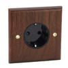 Настенная розетка черный орех стандартный ретро электрический настенный выключатель света розетка плата 16А
