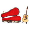 Wooden Miniature Guitar Model Mini Guitar Replica Musical Instrument Model Decoration