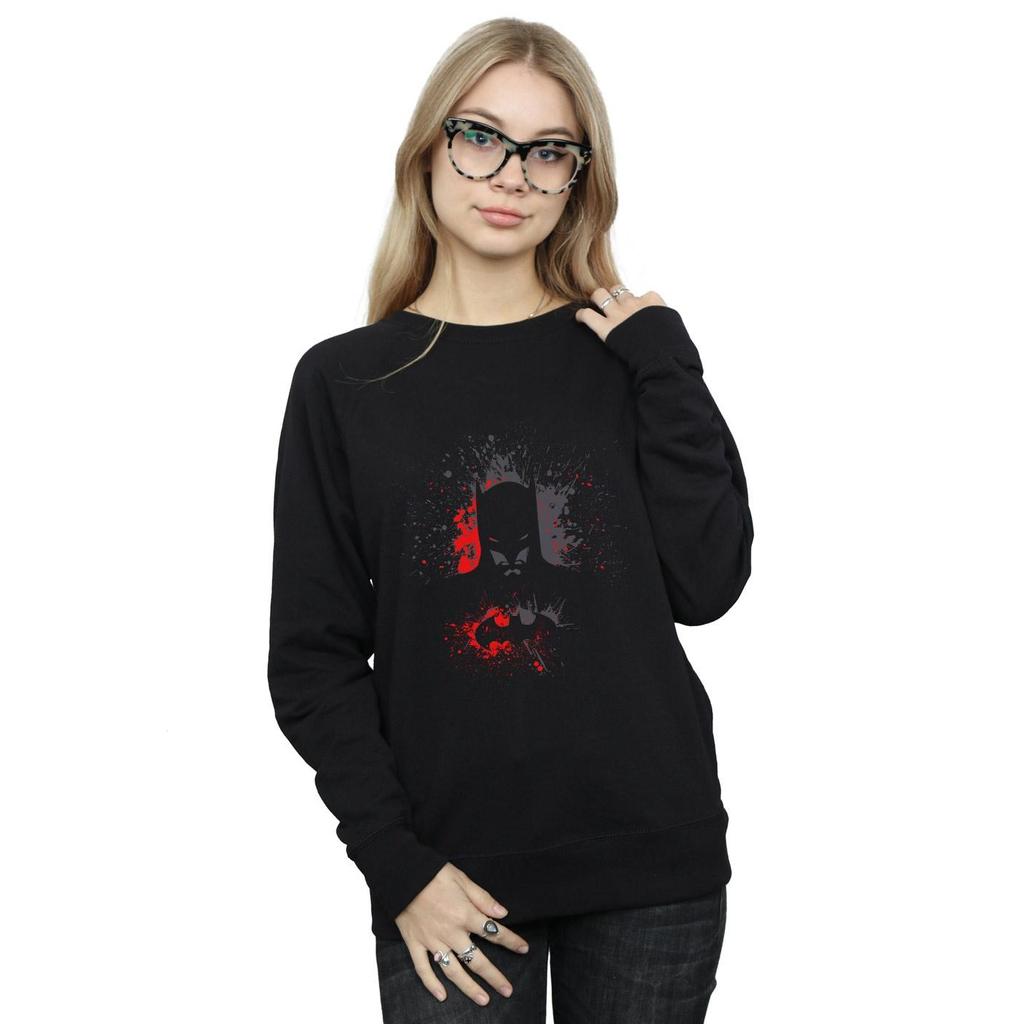 DC Comics Womens/Ladies Batman Splash Sweatshirt