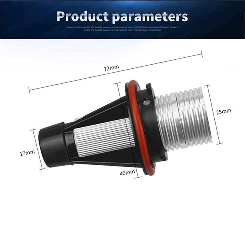 2 шт. светодиодные габаритные огни «ангельские глазки», пригодные для E39 E53 E60 E61 E63 E64 E65 E66 E83 X3 E53 X5