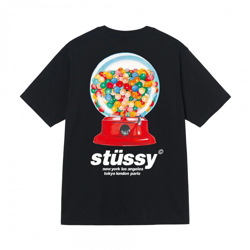 Stussy Style Short Sleeve T-Shirts Men Women Loose Fit Casual Tees Multiple Graphic Color Options