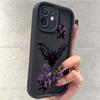 Фиолетовый Летучая Мышь и Цветок Хэллоуин Чехол для iPhone 17/16/15 - Защита по всей поверхности