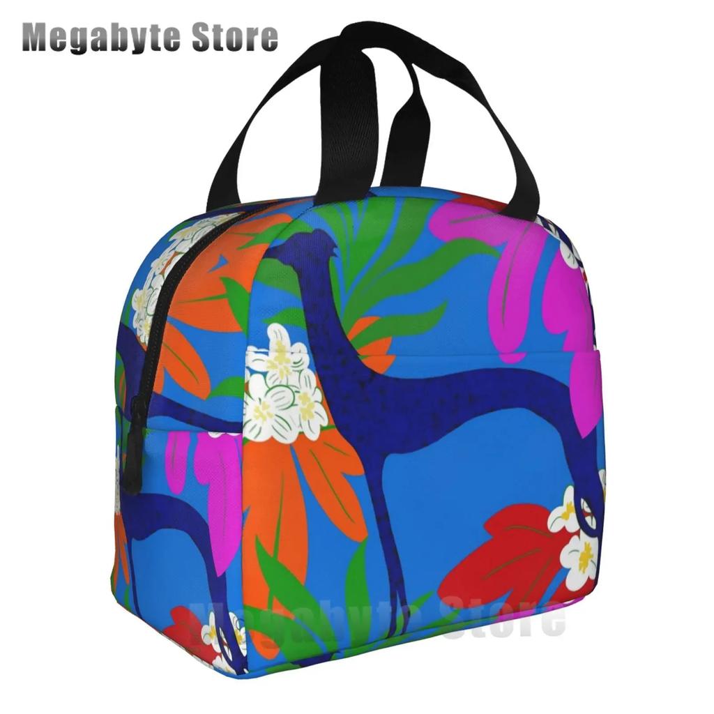 Садовая борзая собака Грейхаунд сумка для обеда холодильник изолированный ланч-бокс для школьников уиппет борзая собака портативные сумки для пикника