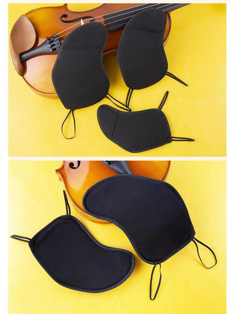 Violin Chin Rest Pad & Protector for Children and Adults - Comfortable Chin and Shoulder Support with Cloth Cover.