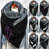 Unisex Scarf Printed Button Scarves Wrap Soft Warm Windshield Scarf