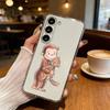 C-CuriousS G-George Monkey Phone Case For Samsung S25,S24,S21,S22,S23,S30,Ultra,S20,Plus,Fe,Lite Transparent Cover