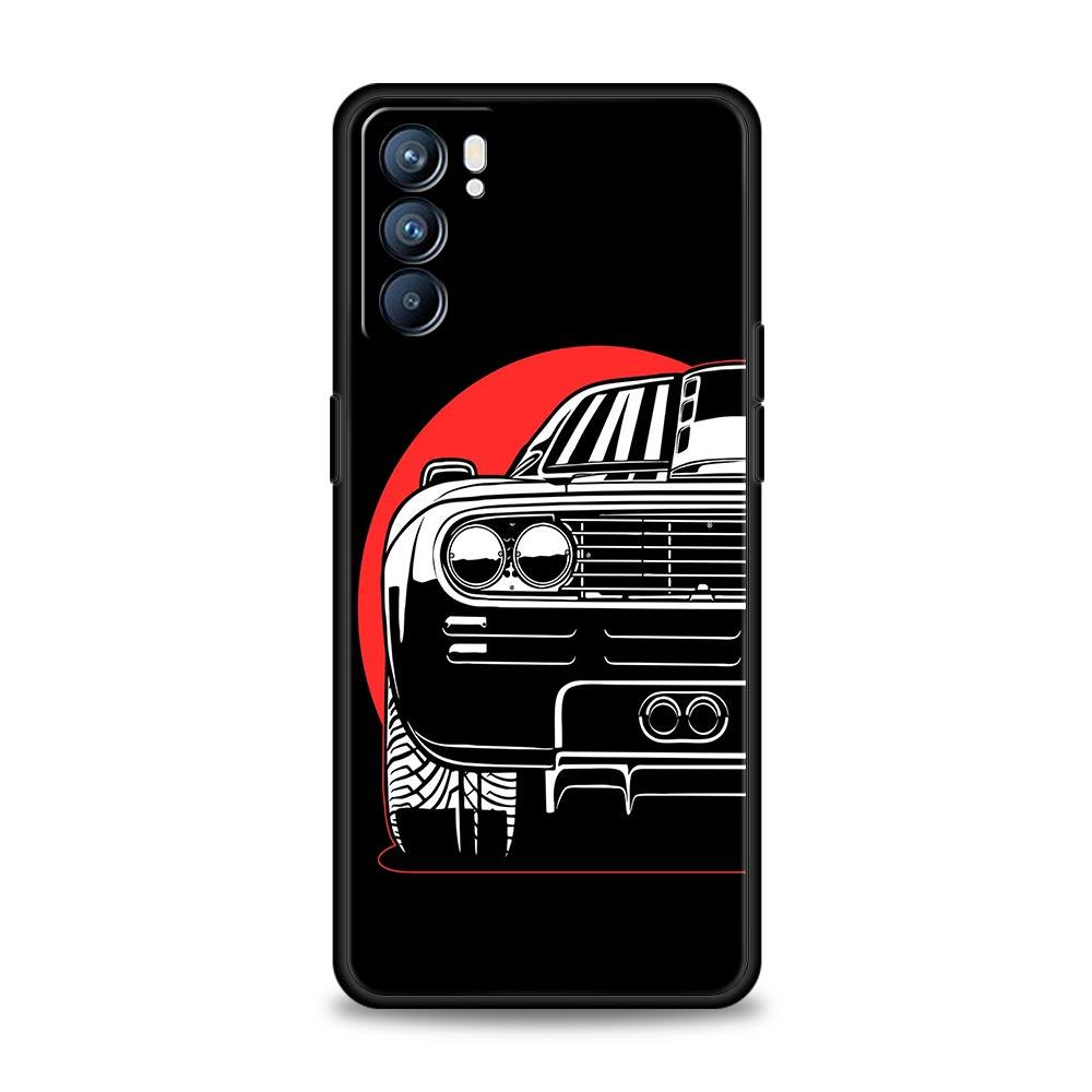Чехол для спортивного автомобиля JDM Tokyo Drift для Oppo Find X6 X5 A54 A53 A52 A9 A15 A95 A17 A16 A76 A74 A57 Reno7 Reno6 Pro Plus 5G