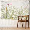 Гобелен с тропическим растением и цветком, настенный минималистичный художественный гобелен, психоделическая тайна, эстетика, декор комнаты