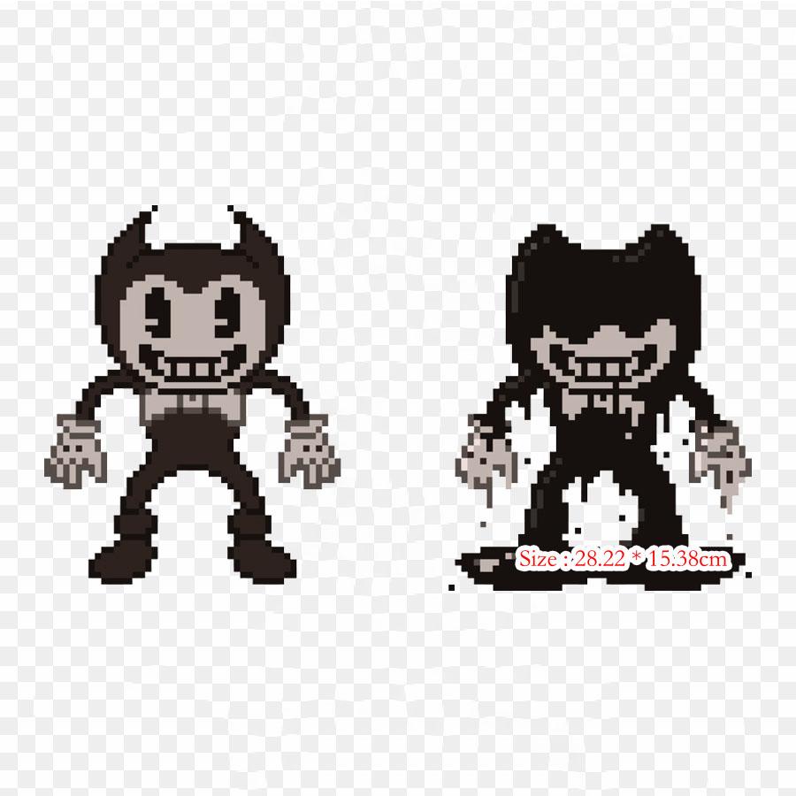 Bendy And The Ink Machine Piper Bendy And The Ink Mach Iron On Heat Transfer Printing Vinyl Patches Sticker for Clothes DIY Appliques Washable Patches