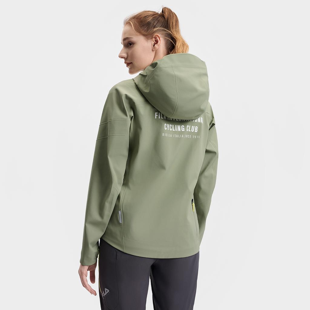 Fila Cycling Fashion Color Block Brand Letter Simple Casual Sports Hooded Waterproof Windproof Quick-Dry Jacket Women Jackets A11W518702FKK